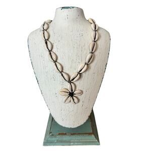 Shell Necklace Handmade Bohemian Hippie Festival Boho White Retro Jewelry